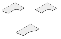Ergonomic table top. Set of furniture "Gamma"