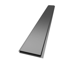 Linear metal panel "Yar'panel" -XL - wide (250 x 2 470 mm) Black -0,5 mm-