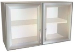 Hinged cupboard with glass KSSHn 01-1