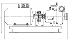 Electric self-priming pump unit A1SCN 90/80