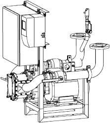 Vacuum pumping unit with rotary cam pumps "UV-K-12"