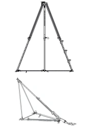Anchoring device type B, tripod, item HS-TM14ST (with additional section, item HS-AT015)