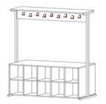 Floor coat rack
