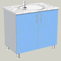 Double door sink cabinet model M-2