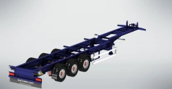 Semitrailer of CSA-453 modification (without hydraulic equipment), pneumatic tyres 385/65 R22.5x11.75; 385/55 R22.