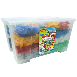 Constructor Bauer "Railway" (in a container 130 l, 15 instructions, thematic stickers)
