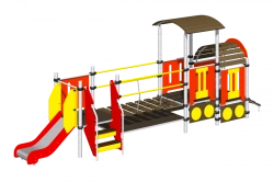 Children's play complex "Steam engine with a carriage" Romana 111.08.00