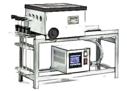 Apparatus for determination of sinterability according to Gray-King.