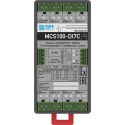 Discrete input module, 7-channel, with line monitoring MCS100-DI7C