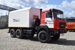 Repair and welding unit (RWU), UZST brand, type UZST02, modification 586C-23 on Ural 55571-16 chassis.