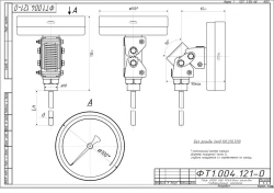 Bimetallic thermometer TBf-220 IP65 100 USH