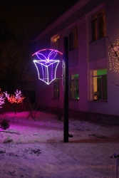 LED console (LED panel) "Gift" - decorative street lamp on the brackets (modifications 220V, 24V,12V).