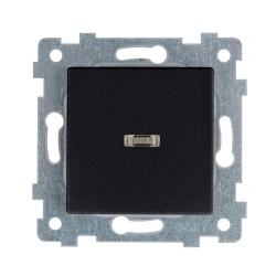 "MARIA" Single-key switch mechanism with light-ind. C110-438 "anthracite"
