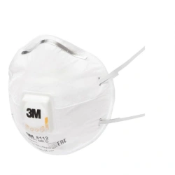 Filtering half-mask for protection against aerosols of the "ZM" trade mark, series 8100: model 8112 protection class FFP1 NR D