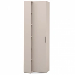 "SOHO" FBE-02.DS, Transitional cupboard (beige) with shelf unit (beige) 608/400 from the set of modular furniture "SOHO".