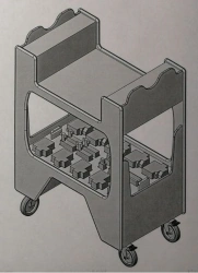 Mobile trolley cabinet LK-900 TP