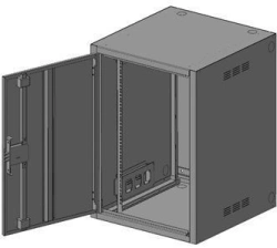 Reinforced wall-mounted distribution cabinet SHRNu-15U-703-TTK