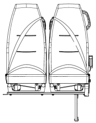 Passenger double seat right COT.KHP.3-6840026