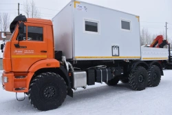 Special van with CMU produced by INMAN JSC on KAMAZ 43502-D5 chassis. Mark GIRD. Type 5849AG. Modification 5849