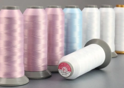 Sewing threads of polyester textured yarns 12LT