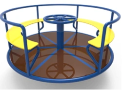 Carousels for children's playground, KS-002 Carousel-002 (with solid seat)