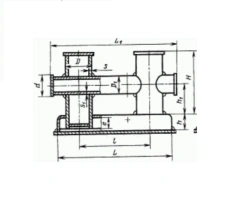 Bollard type - IB (welded double bollard) GOST 11265-73
