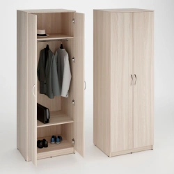 Swinging wardrobe for clothes 2 doors