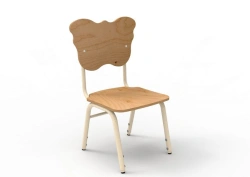 Stool ''Moth'' No.1 on metal frame, adjustable (paint)/ StU04