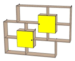 Shelf for book corner, Art. SPO Kni-02