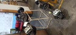 Rear axle with brakes and hubs 320406-2400012-40