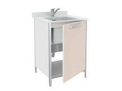 Table-bench with sink STM-1 from the set of furniture for clinical diagnostic laboratories according to TU 9452-013-13305037-201