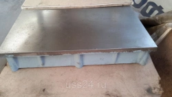 Inspection plate cast iron 250x250 1 accuracy class mechanical machining