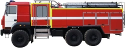 Fire tank truck ?? 6,0...9,0-40, -40/4, -50, -60, -70, -70/4 (4320), type 4344-02, modifications 4344A5, on chassis of modificat