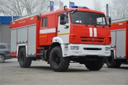 APT foam extinguishing vehicle (2,0-4,0)-?, type 58815K43502, modification 58815D on KAMAZ-43502-D5 chassis.