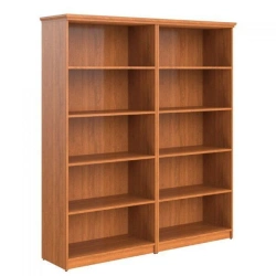 Wooden office shelving units
