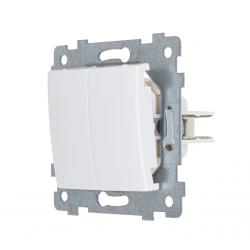 "MARIA" Switch mechanism of two-key on/off switch S510-439 "anthracite", colour white. C510-439, colour white