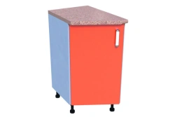 Kitchen corner console KS-08 right angular (open, closed)