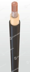 Wire for rolling stock with copper conductors insulated with thermoplastic compound, sheathed with polyvinylchloride plastikat,