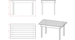 Wooden table (STD series)