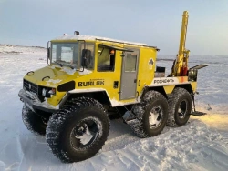 Burlak" snowmobile with drilling rig. Model 02.003