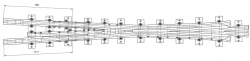 Cross-arm of type P65 of mark 1/9 of project N02.001.0040.00-02