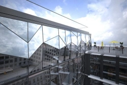Stopsol Phoenix Crystalvision 10 mm thick hard coated solar control glass