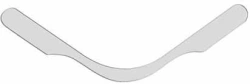 Metal sub-gingival matrices (12 pieces in a pack) No.1.0929