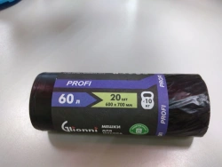Plastic film bag, trade mark Glionni "Profi" 60l