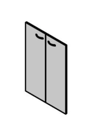 Medium LDF doors. Furniture set "Work"