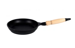 Frying pan 180/35mm with wooden handle AP