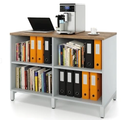 ZAMM locker 2 shelves, open, on metal frame