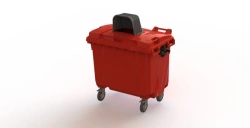 Mobile waste bin 660l Art.25.C19.H (20.803.40.PE; 21.053.40.T)