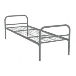 Single metal bed "Bashkir Furniture Factory" brand