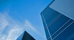 Glass with sun protection soft coating - Comfort? blue 50